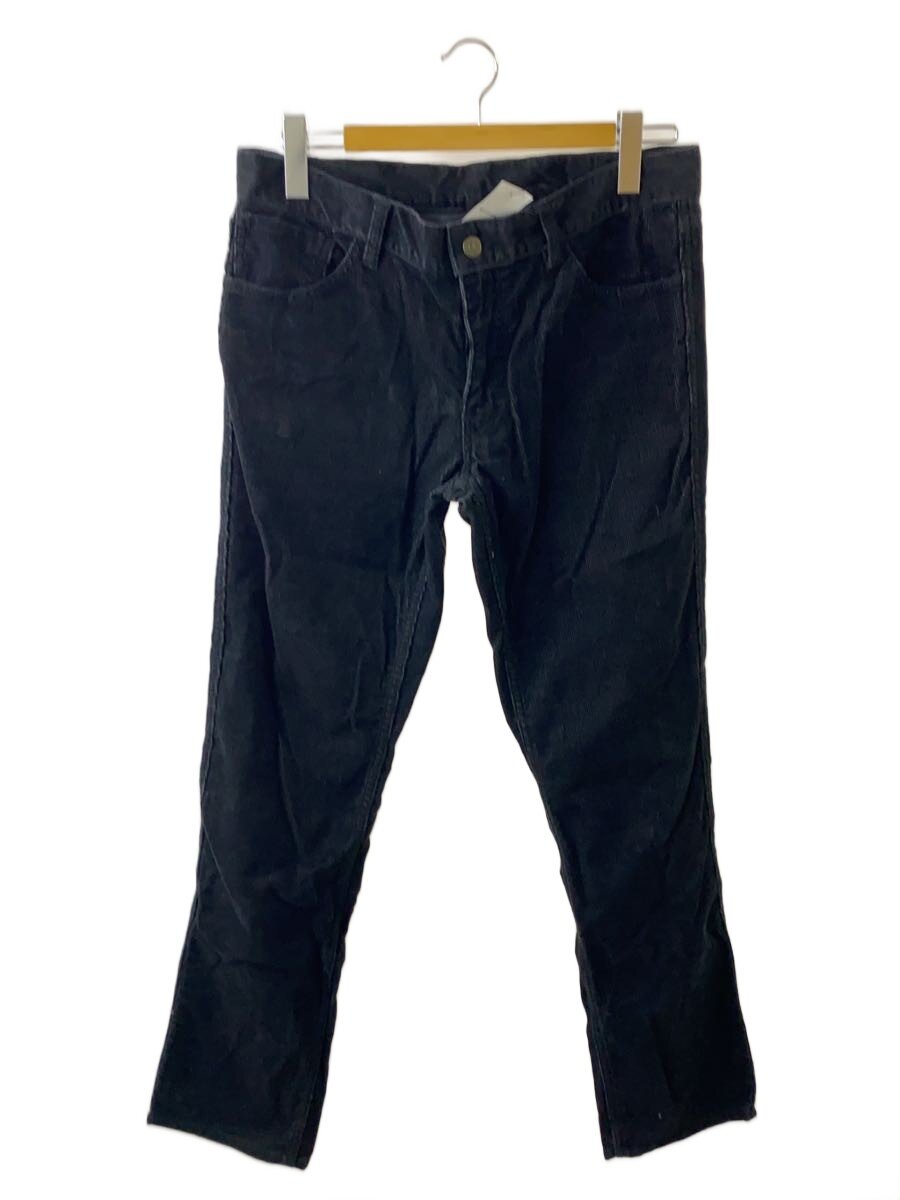 【中古】visvim◆引っ切り無いズボン下/2/コール天/BLK/無地/VS0001848【メンズウェア】