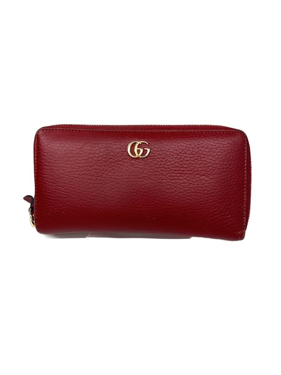【中古】GUCCI◆長紙入れ/--/RED/レディース/456117【服飾雑貨他】