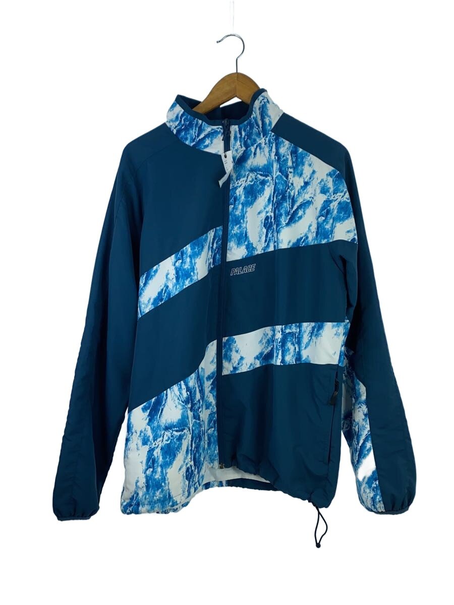 【中古】PALACE◆上衣/L/ポリエステル/BLU/総柄【メンズウェア】