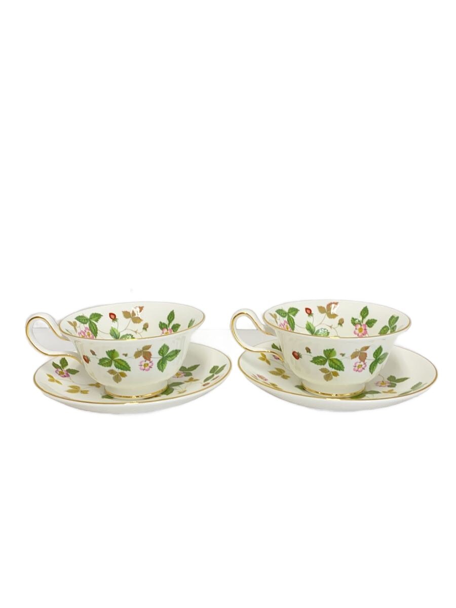【中古】WEDGWOOD◆カップ&ソーサー/2点セット/WHT【キッチン用品】
