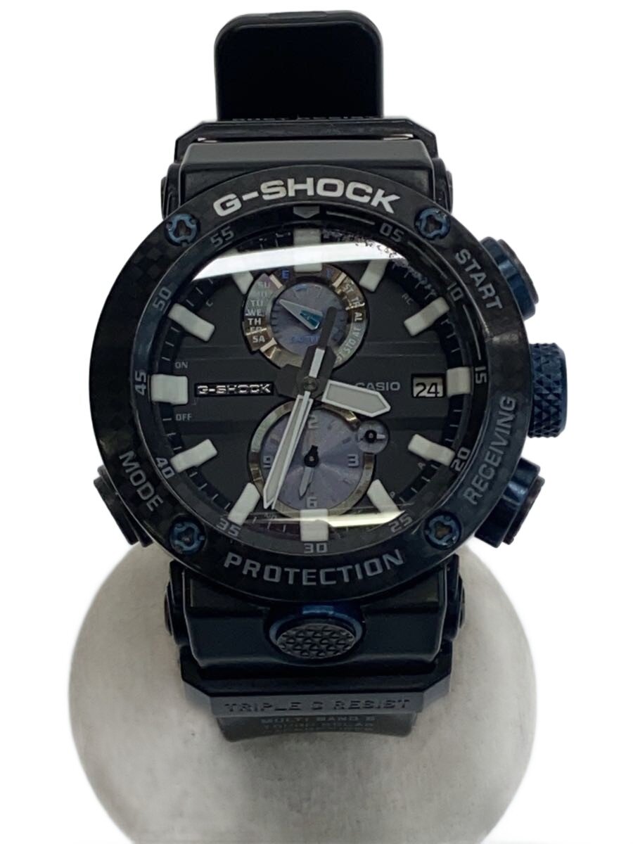【中古】CASIO◆ソーラーウオッチ・G-SHOCK/アナログ/黒いこと【服飾雑貨他】
