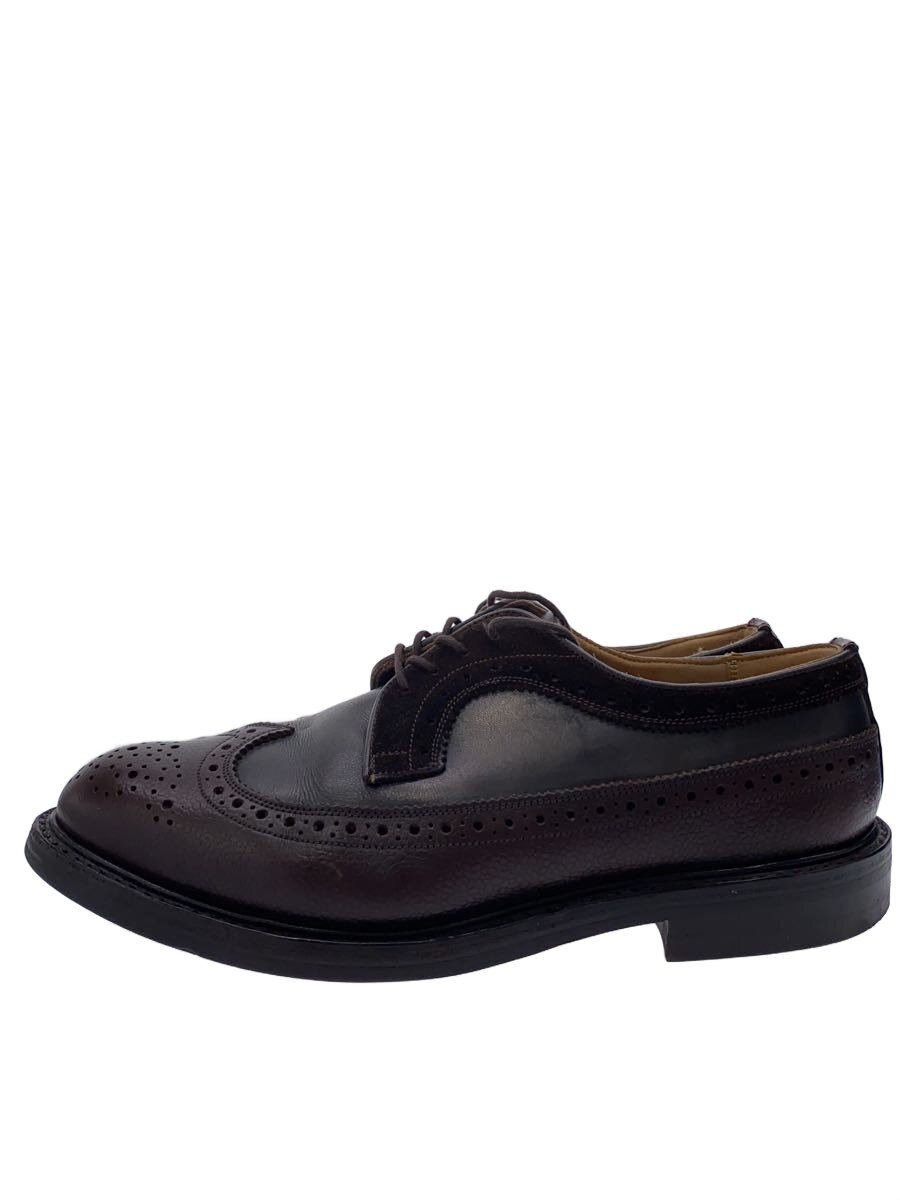 【中古】Tricker’s◆御召しものシューズ/ウィングチップ/BRW/なめし革/77306【シューズ】
