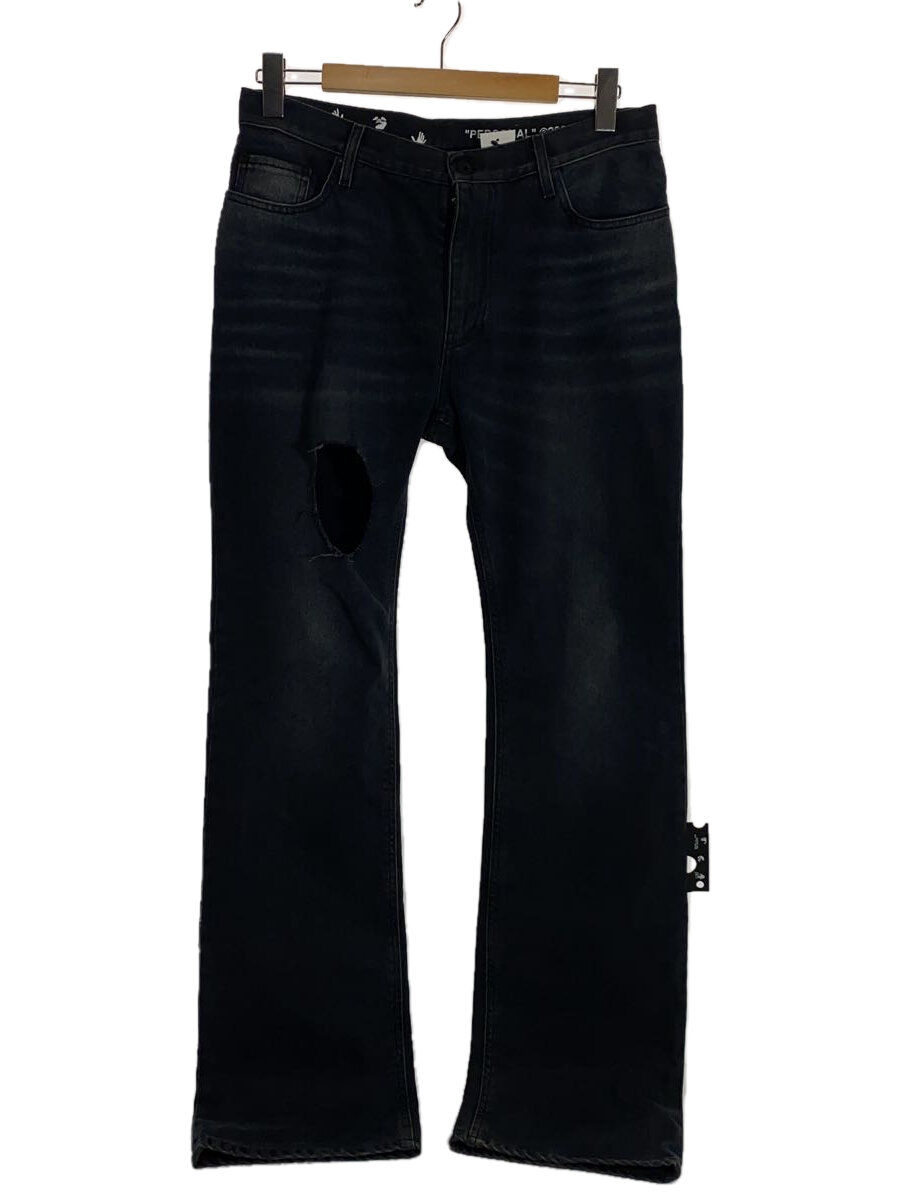 【中古】OFF-WHITE◆不都合工業ジーンズズボン下/33/綿織物/BLK/OMYA107R21DEN001/? NULL ?【メンズウェア】