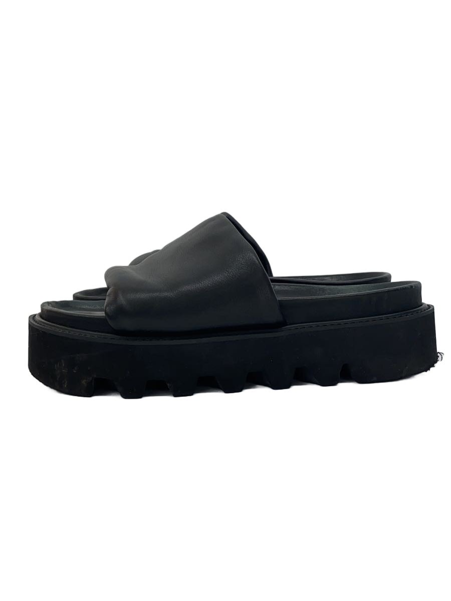 【中古】MAISON SPECIAL◆サンダル/--/BLK/なめし革/11221561201【シューズ】