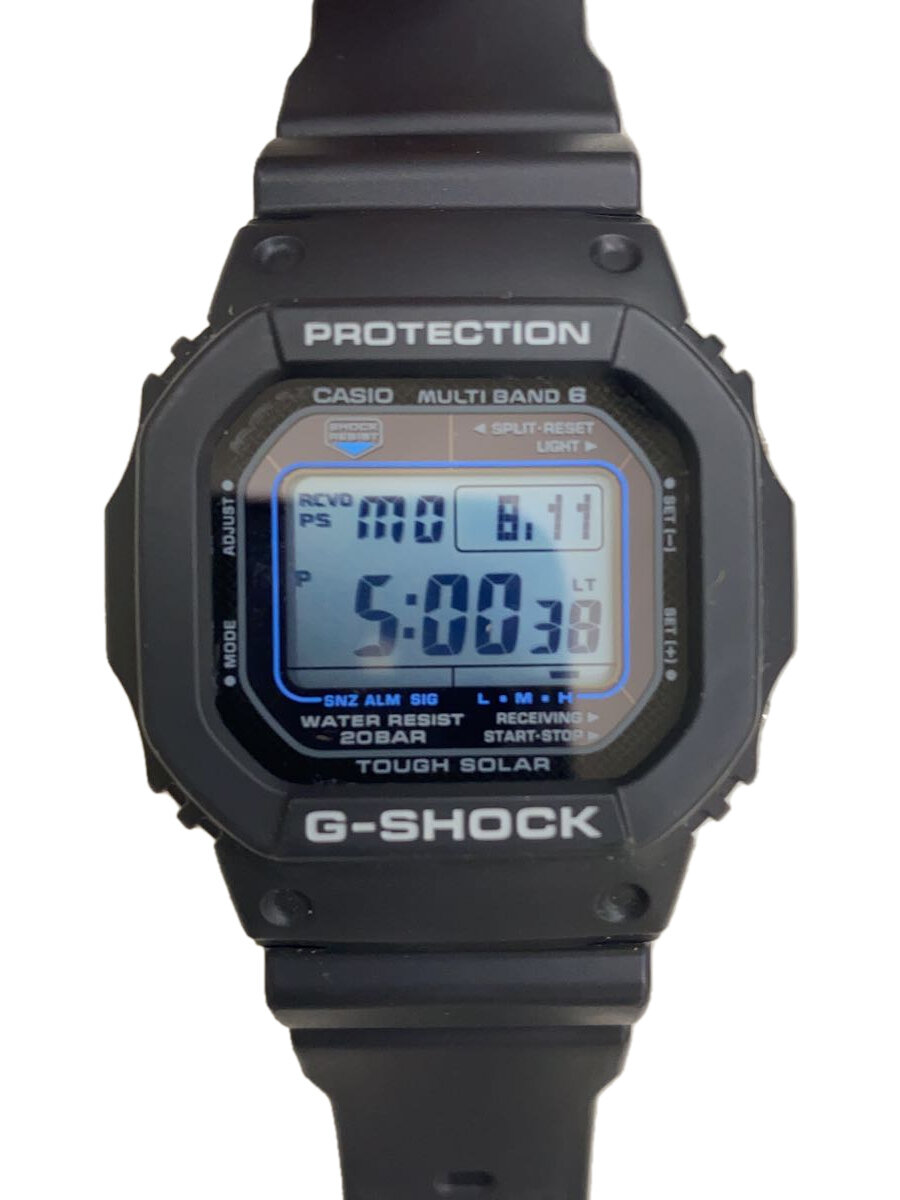 【中古】CASIO◆ソーラーウオッチ_G-SHOCK/デジタル/BLK/BLK/SS【服飾雑貨他】