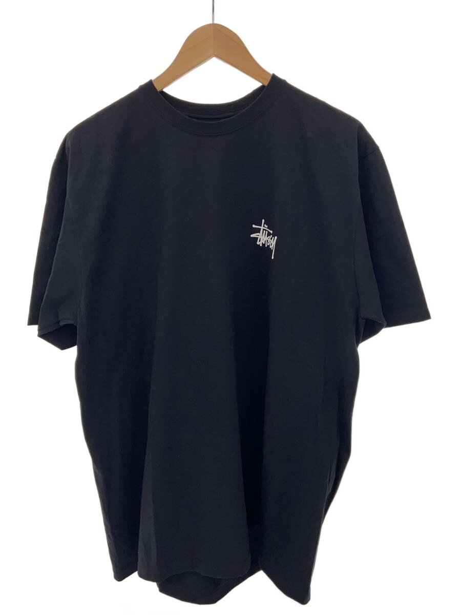 【中古】STUSSY◆プルオーバー/L/綿織物/BLK【メンズウェア】
