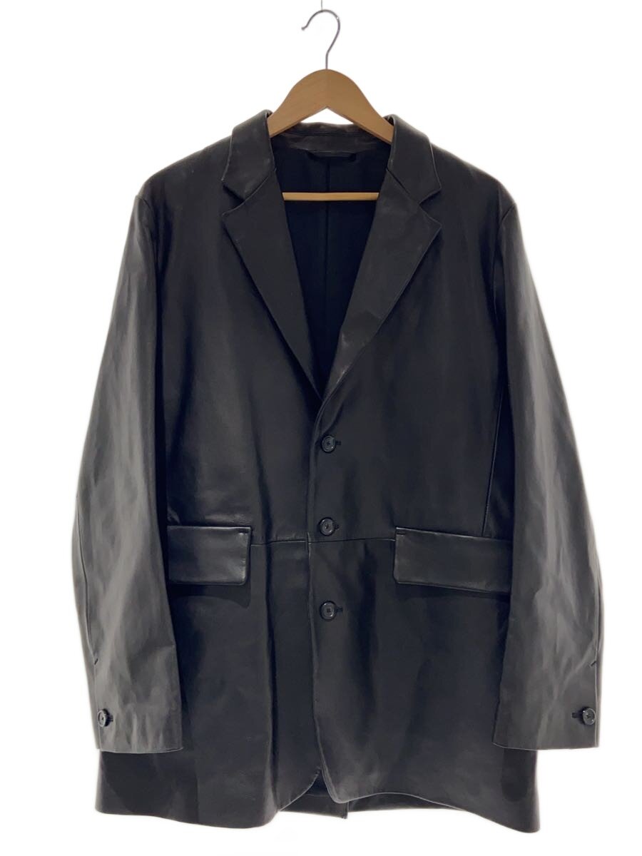 【中古】ADAM ET ROPE◆なめし革上衣・上衣/L/なめし革/BLK/GML-04060-A【メンズウェア】