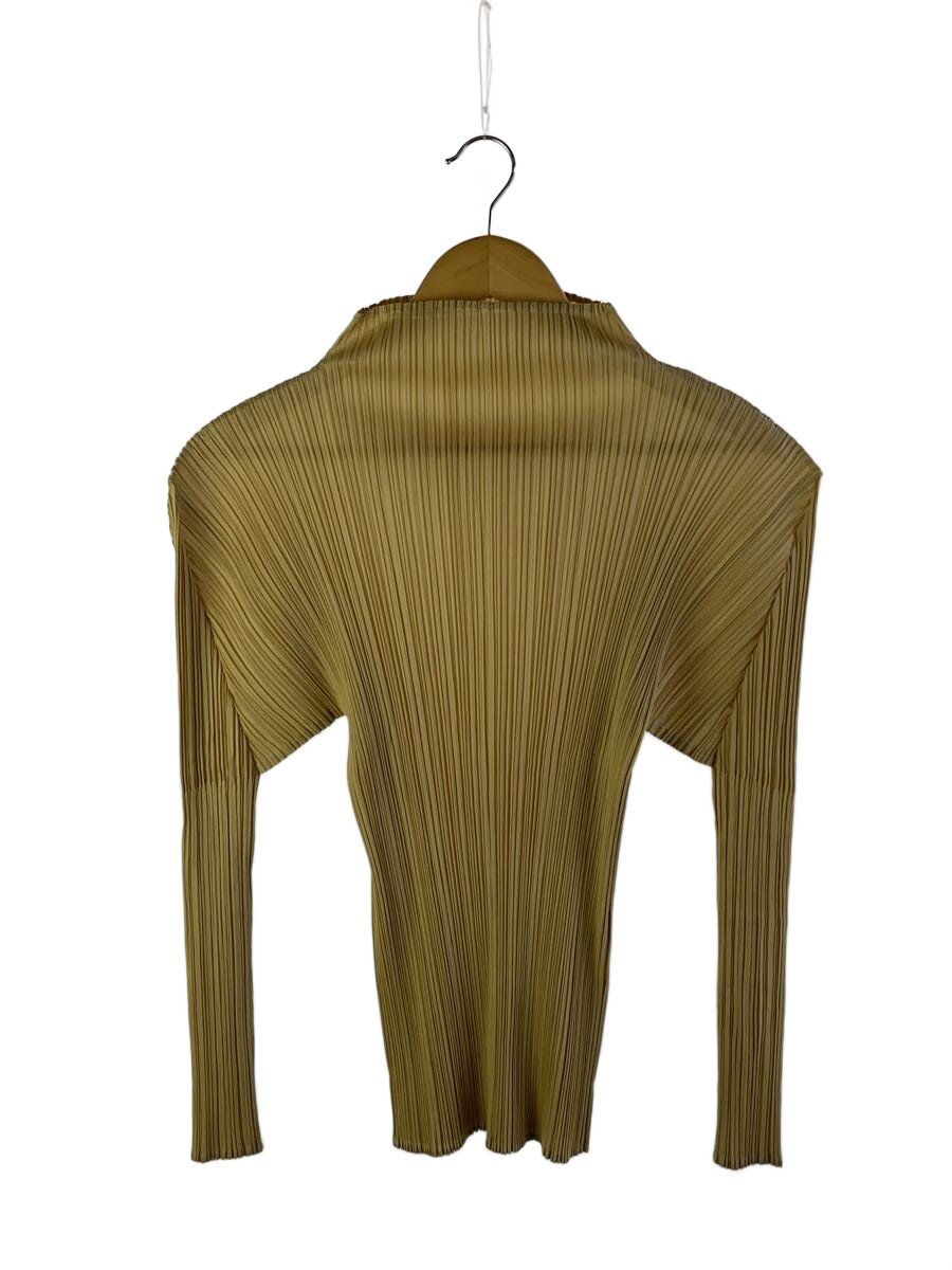【中古】PLEATS PLEASE ISSEY MIYAKE◆長袖カットソー/3/ポリエステル/CRM/PP05-JK005【レディース御召しもの】