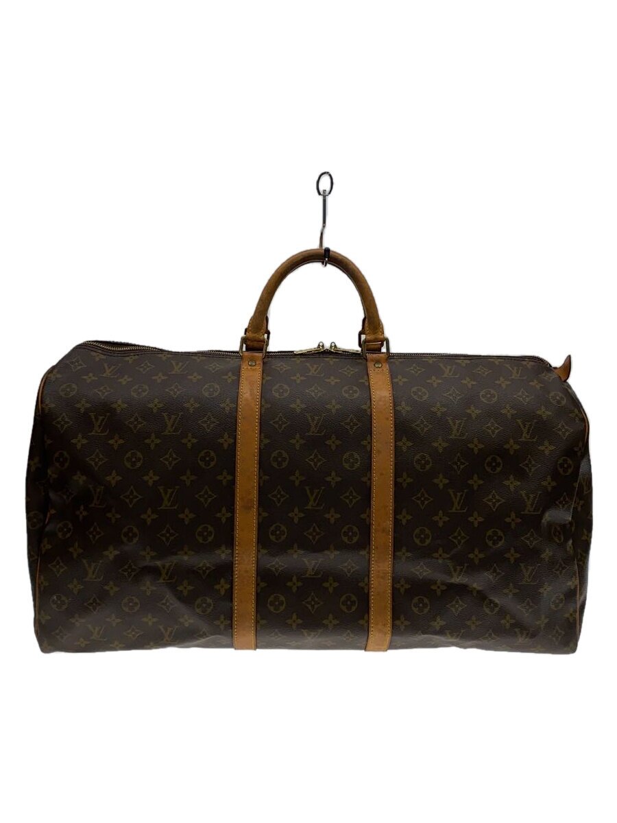 【中古】LOUIS VUITTON◆キーポル60_モノグラム・帆布_BRW/PVC/BRW【御徒面子】