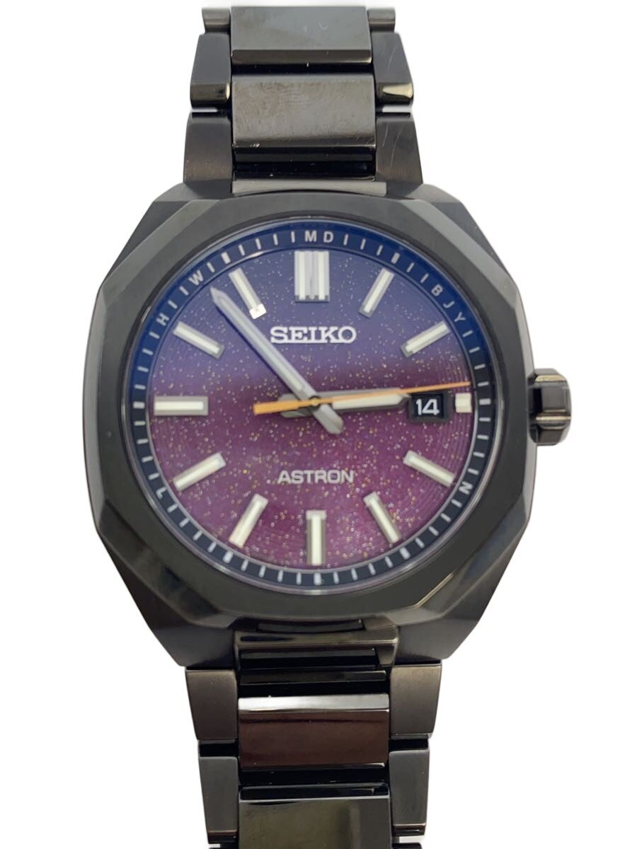 【中古】SEIKO◆ASTRON/ソーラーウオッチ/アナログ/PUP/SBXY091/セイコー【服飾雑貨他】