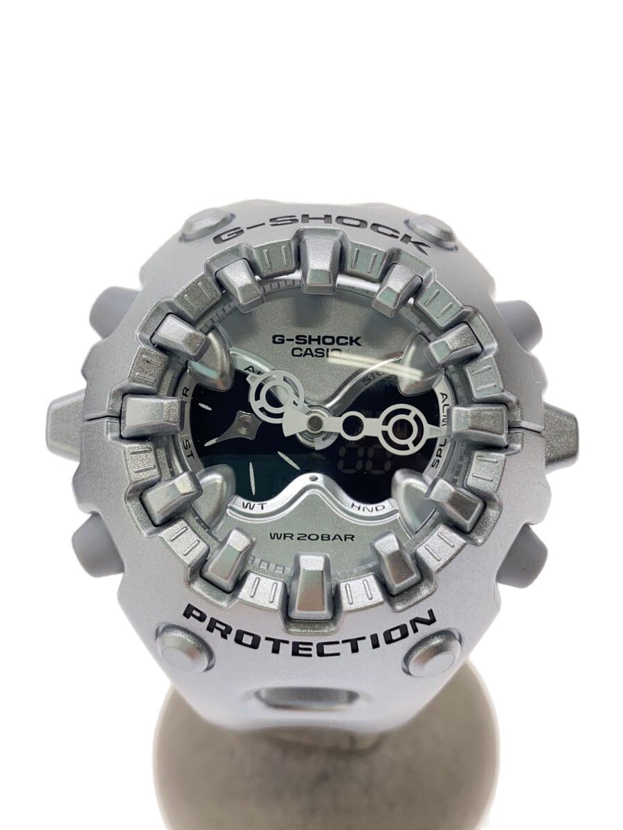 【中古】CASIO◆石英ウオッチ_G-SHOCK/デジアナ/SLV//【服飾雑貨他】