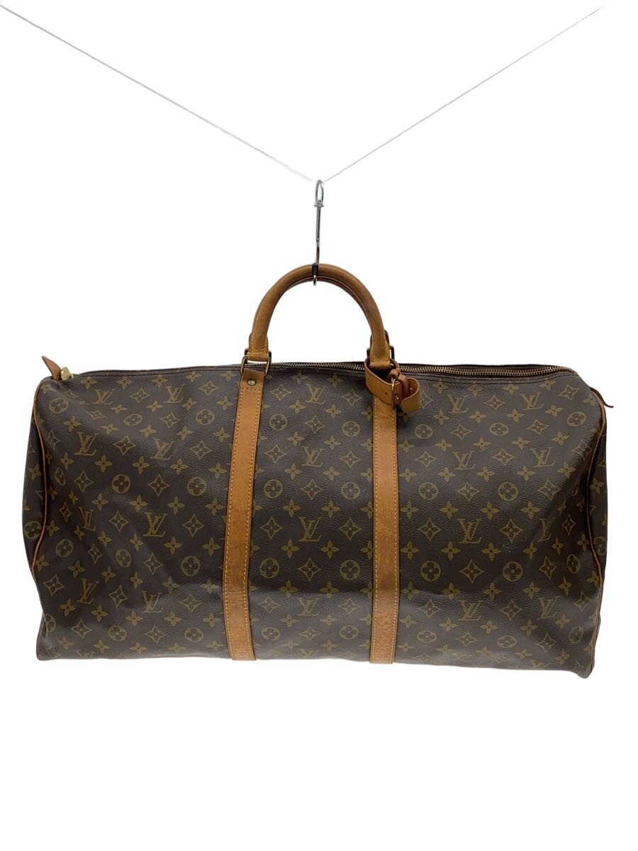 【中古】LOUIS VUITTON◆キーポル50_モノグラム・帆布/PVC/BRW/総柄【御徒面子】