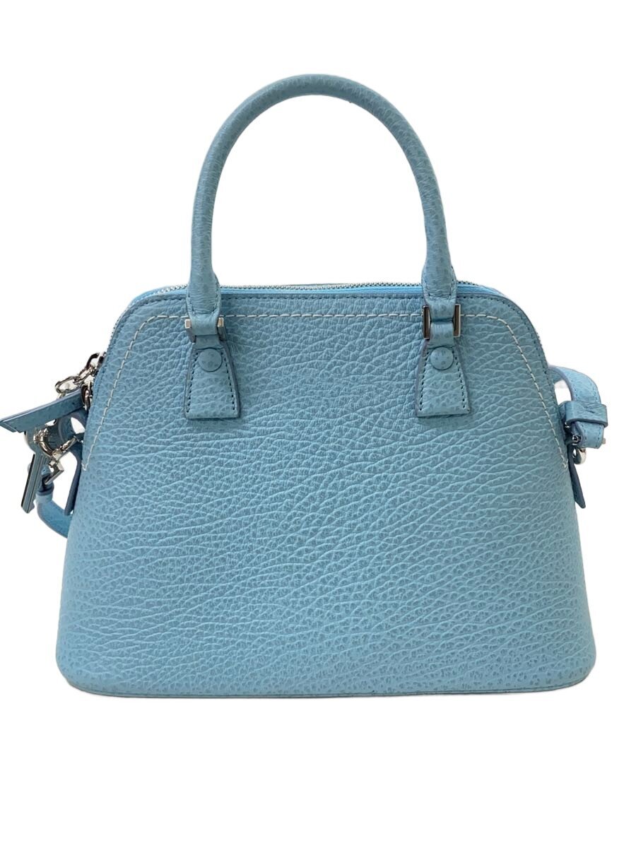 【中古】Maison Margiela◆ショルダーバッグ/なめし革/BLU/無地/S56WG0082 P4455【御徒面子】