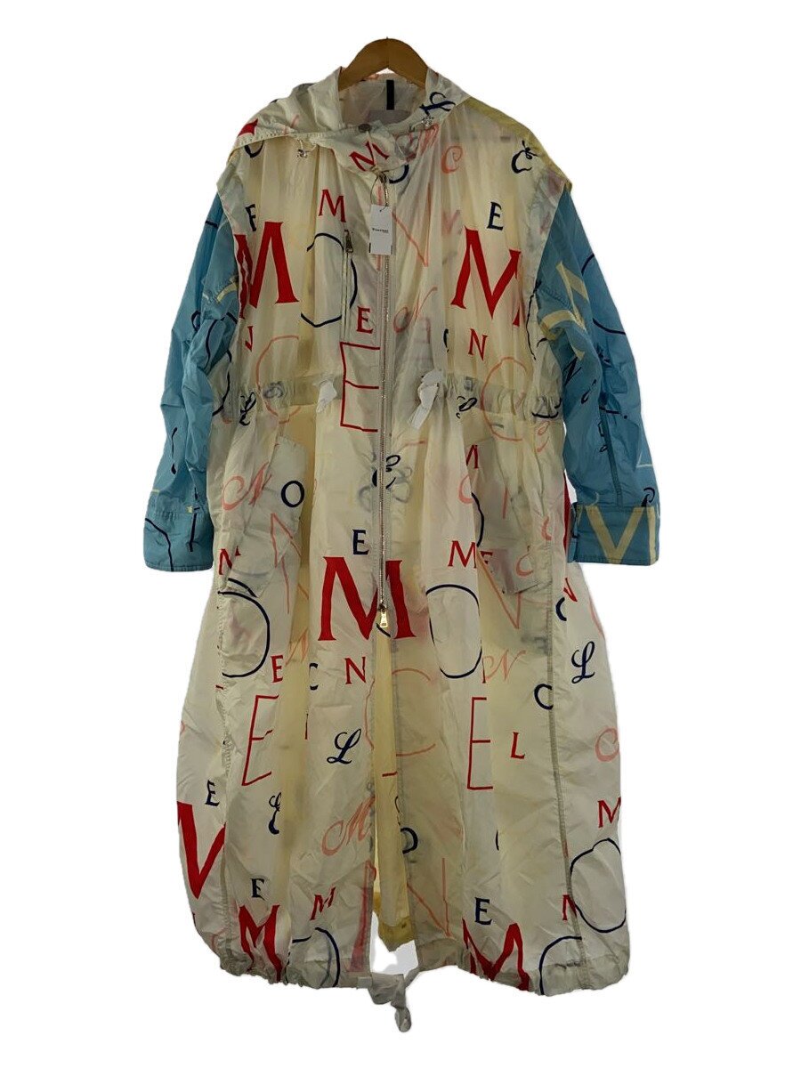 【中古】MONCLER◆厚地の外套/1/ナイロン/皮膚軟化剤/総柄/E10934964880 539LG【レディース御召しもの】