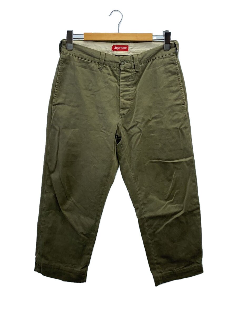 【中古】Supreme◆Pin Up Chino Pant/下つ方/30/綿織物/KHK//【メンズウェア】