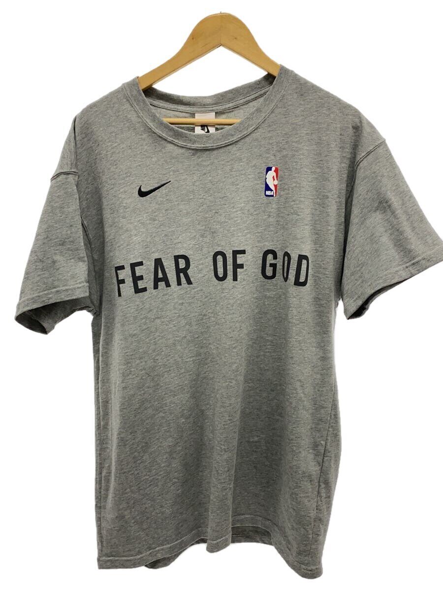 【中古】NIKE◆×FEAROF GOD/20AW M NRG W TOP/ウォーム引きあげるT/S/綿織物/GRY/CU4699-06//【メンズウェア】