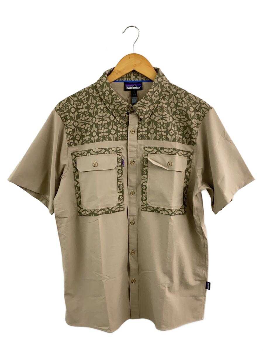 【中古】patagonia◆半袖プルオーバー/S/ポリエステル/KHK/41835SP25/? NULL ?【メンズウェア】