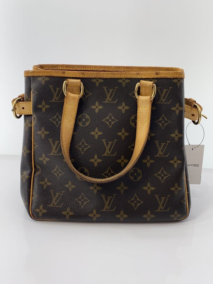 【中古】LOUIS VUITTON◆バティニョール_モノグラム・帆布_BRW/PVC/BRW//【御徒面子】