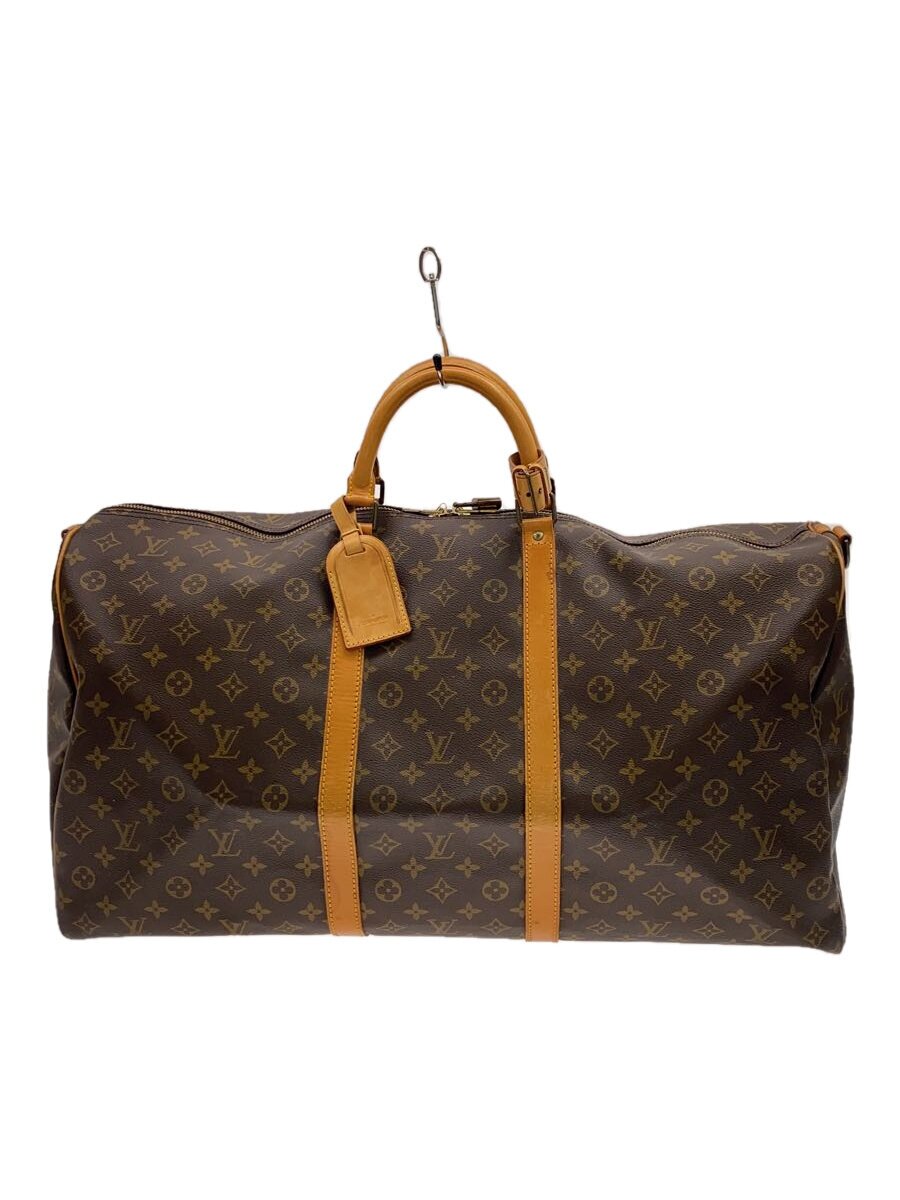 【中古】LOUIS VUITTON◆キーポル60_モノグラム・帆布/PVC/BRW/ボストンバッグ//【御徒面子】