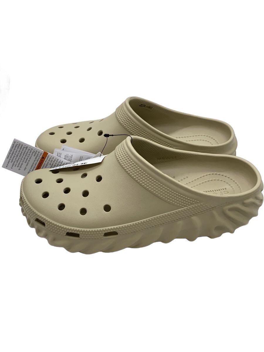 【中古】crocs◆サンダル/27糎/BEG【シューズ】