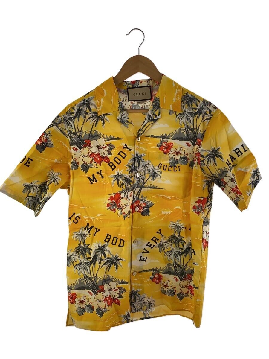 【中古】GUCCI◆半袖シャツ/44/コットン/YLW/694124【メンズウェア】｜2ｎｄ STREET 店