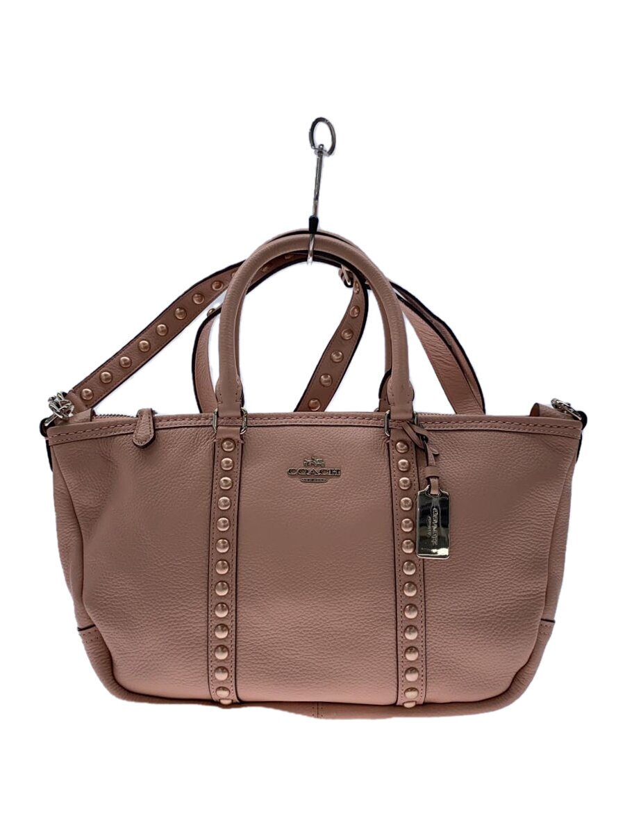 【中古】COACH◆COACH コーチ職 ハンドバック/なめし革/PNK/36306/2WAY御徒面子//【御徒面子】