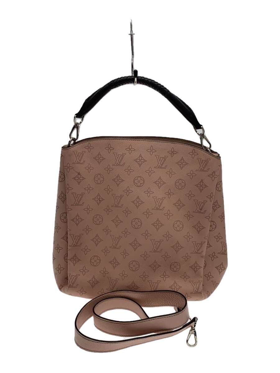 【中古】LOUIS VUITTON◆バビロンPM_マヒナ_PNK/なめし革/PNK【御徒面子】