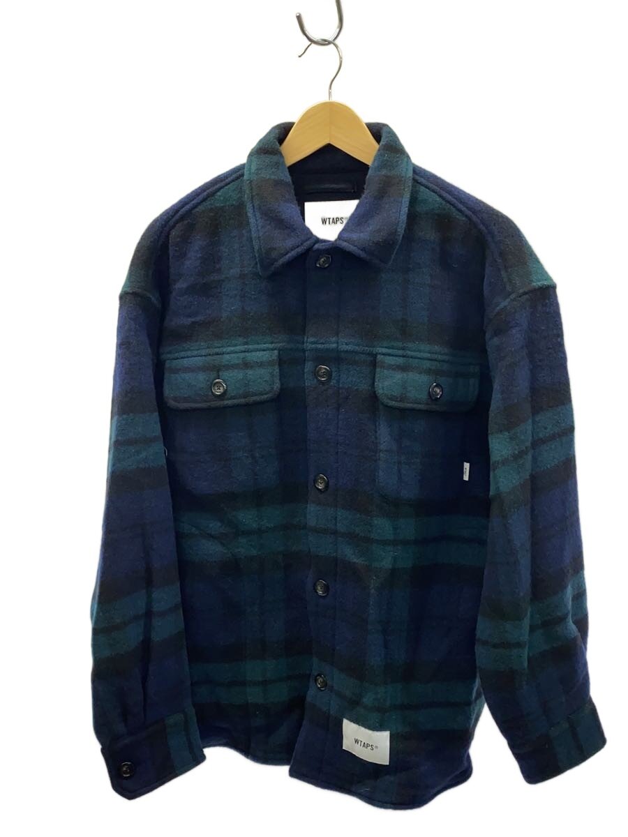 【中古】WTAPS◆上衣/3/羊毛/NVY/読み合わせる/242WVDT-JKM04/? NULL ?【メンズウェア】