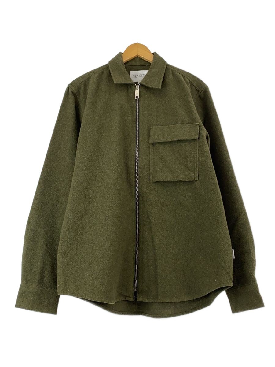 【中古】Carhartt◆L/S OSCAR SHIRT/ロングスリーブオスカーシャツ/M/ウール混/ポリエステル/GRN/I026820【メンズウェア】|2nd STREET 店