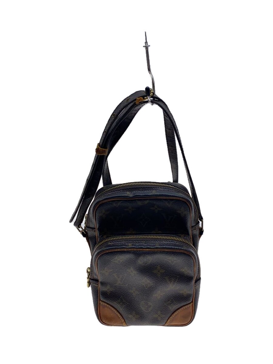 【中古】LOUIS VUITTON◆アマゾン_モノグラム・帆布_BRW/PVC/BRW【御徒面子】