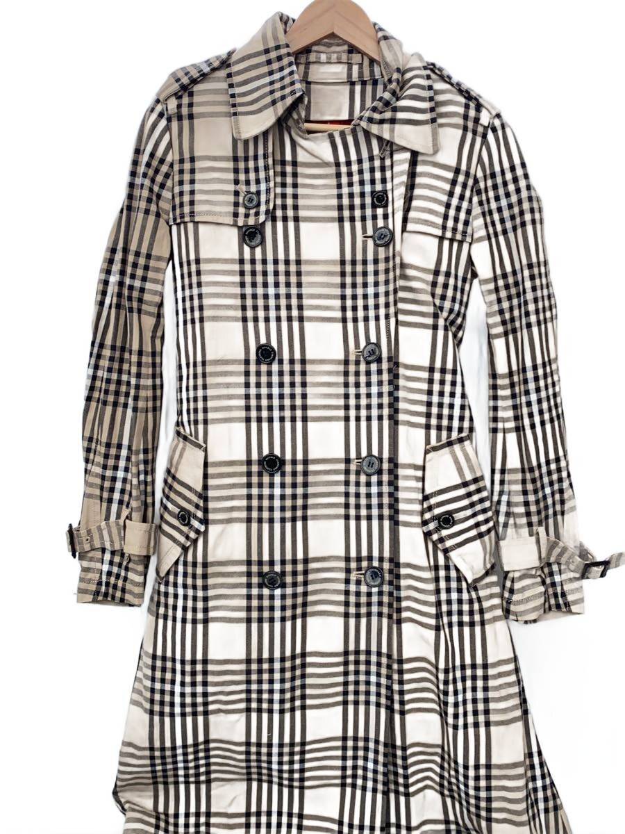 【中古】DOUBLE STANDARD CLOTHING◆厚地の外套/40/綿織物/BEG/照合のしるし/0207-330-183【レディース御召しもの】