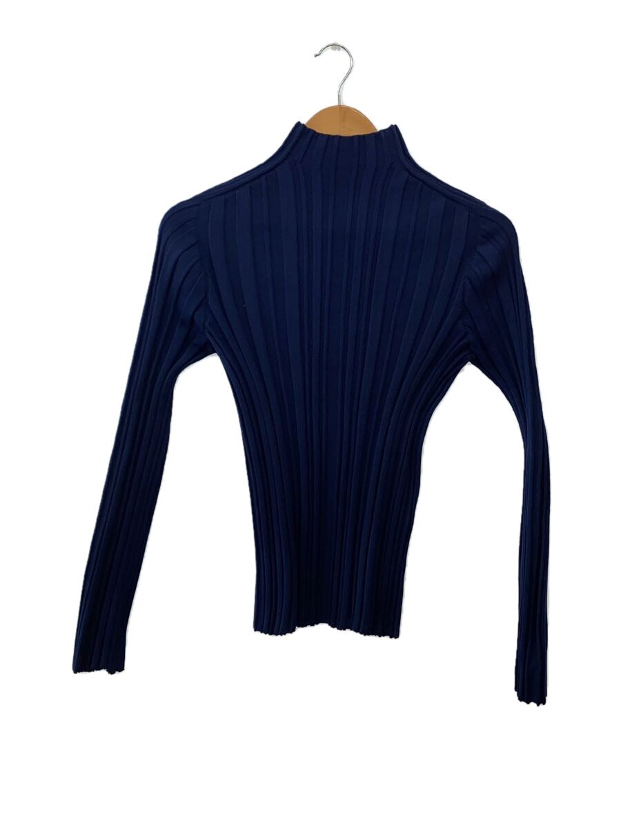 【中古】PLEATS PLEASE ISSEY MIYAKE◆編み物・プルオーバー(薄っぺら)/ポリエステル/NVY/無地/PP43KK831【レディース御召しもの】