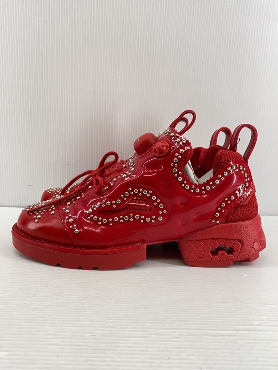 【中古】noir kei ninomiya◆ローカットスニーカー/23.5珊/RED/ポンプフューリー/スタッズ【シューズ】