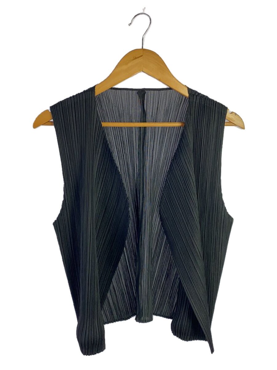 【中古】PLEATS PLEASE ISSEY MIYAKE◆90s/筋目より良い/より良い/3/ポリエステル/BLK/PP04-JE621【レディースお召しもの】