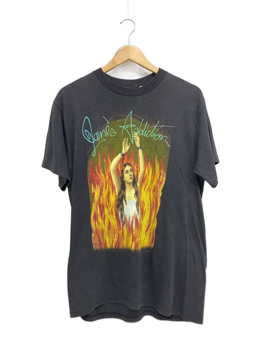【中古】Spring Ford CLASSIC◆90s/Janes Addiction/プルオーバー/MADE IN USA/XL/綿織物/BLK【メンズウェア】