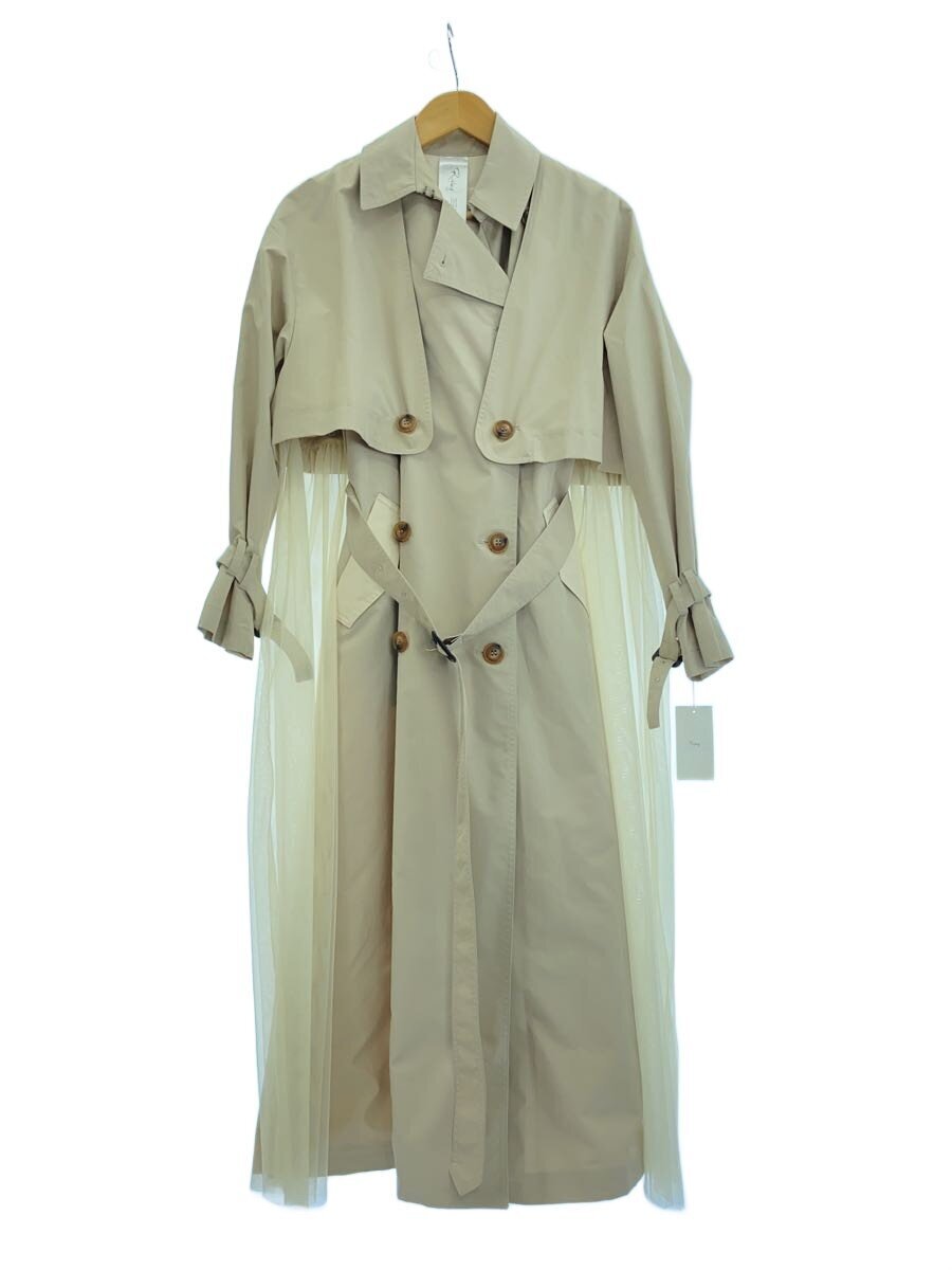 【中古】Risley◆3WAYトレンチコート/チュール付き/ポリエステル/BEG/無地/R21012-TCO1【レディースウェア】｜2ｎｄ STREET 店