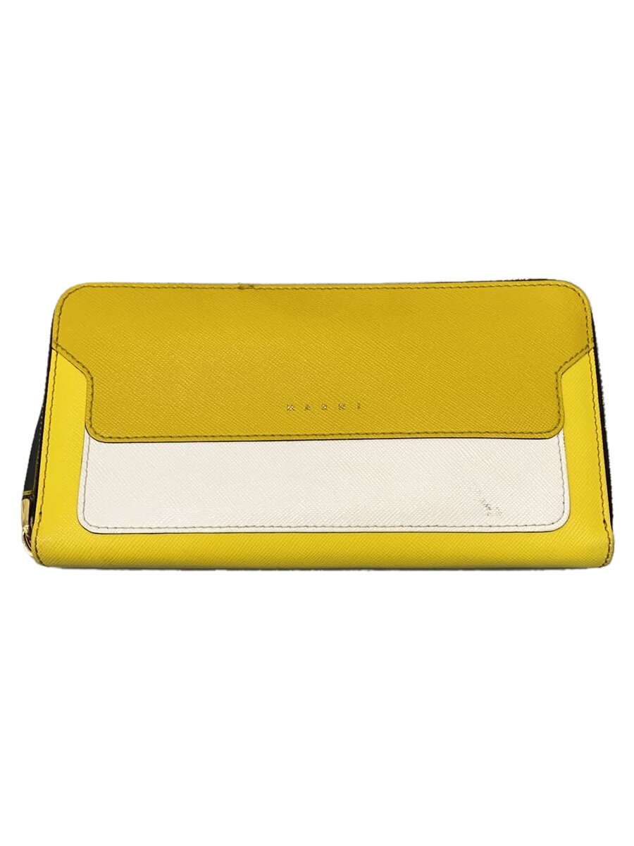 【中古】MARNI◆長紙入れ/--/YLW/レディース/PFMOE11U11/汚れた状態有【服飾雑貨他】
