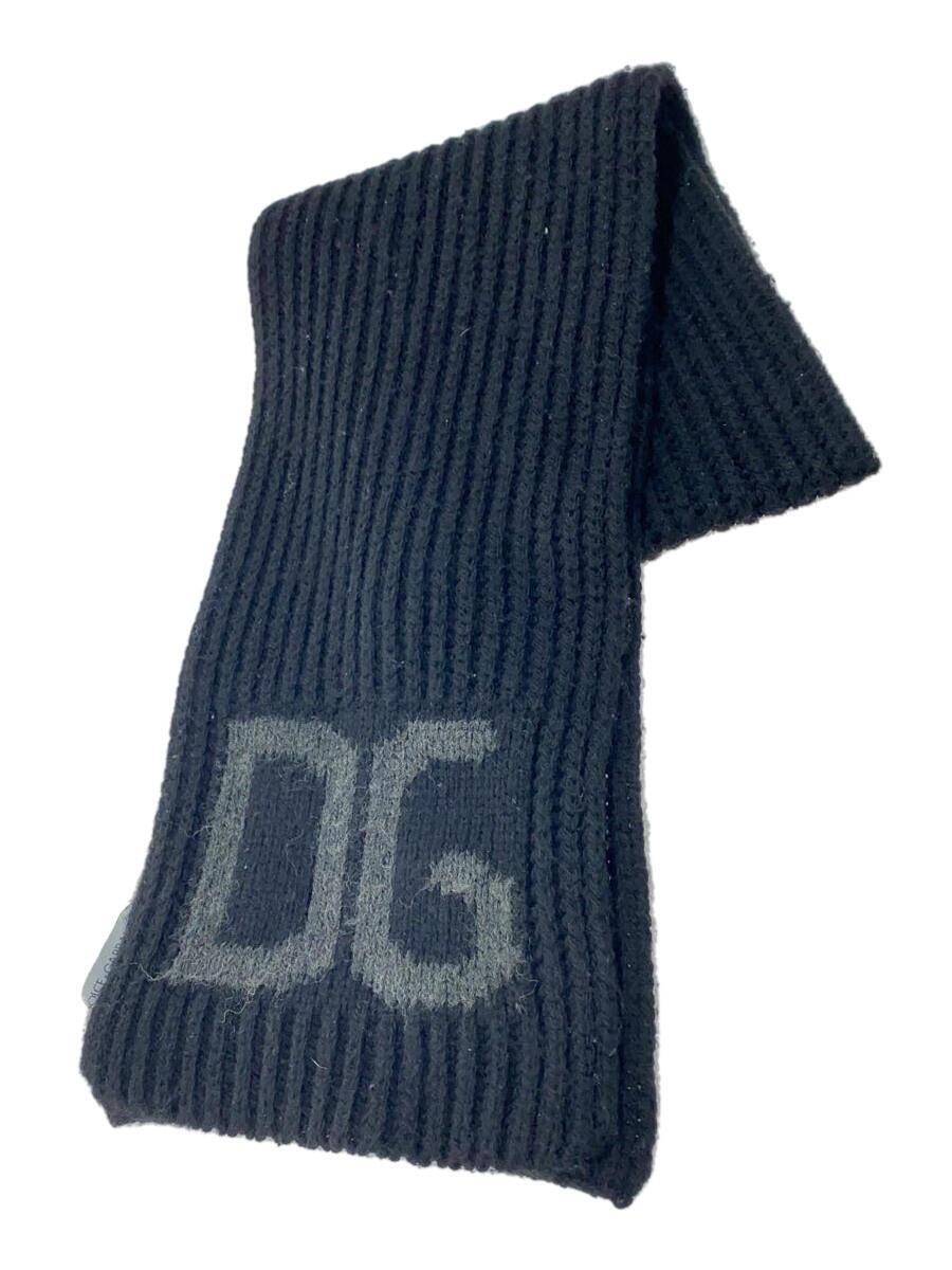 【中古】DOLCE\u0026GABBANA◆えり巻き/--/BLK/無地/メンズ【服飾雑貨他】
