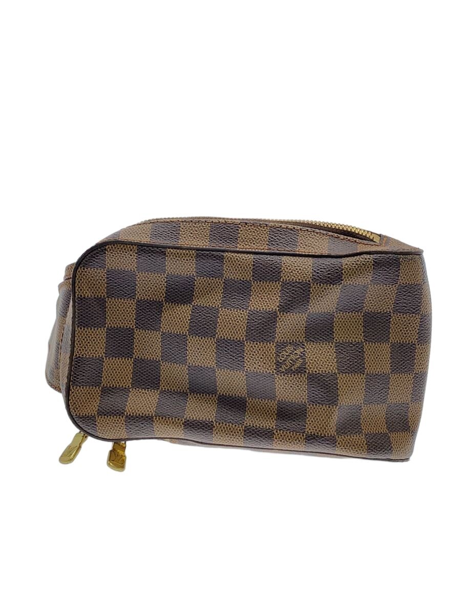 【中古】LOUIS VUITTON◆ジェロニモス_ダミエ・エベヌ/PVC/BRW【御徒面子】