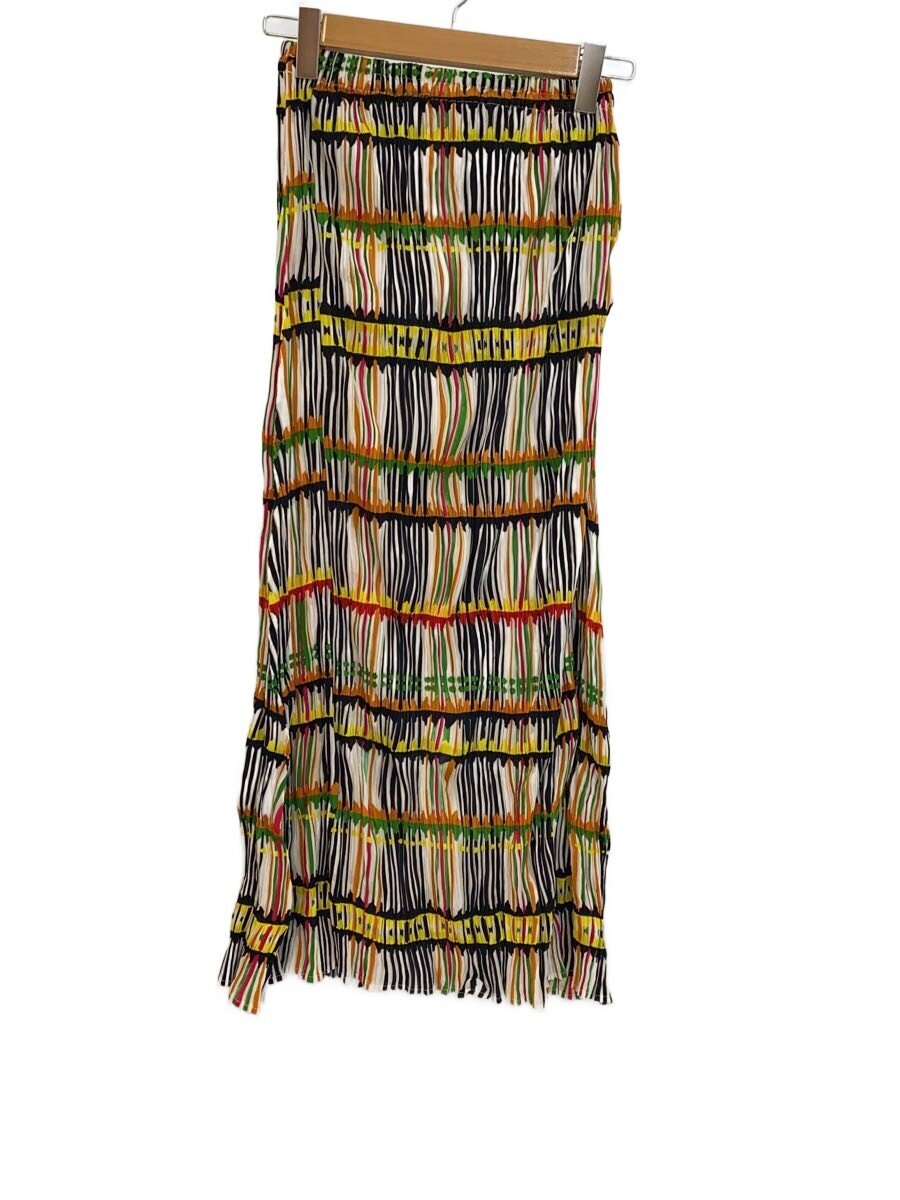 【中古】PLEATS PLEASE ISSEY MIYAKE◆スコート/--/ポリエステル/マルチ色つや/総柄/PP22-JG795【レディース御召しもの】