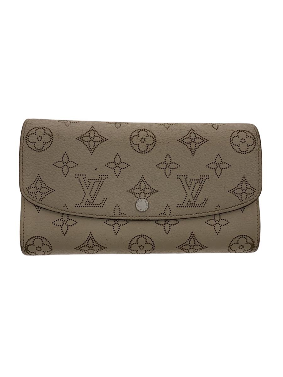 【中古】LOUIS VUITTON◆ポルト・フォイユ・イリス_マヒナ/レザー/BEG/総柄/レディース【服飾雑貨他】｜2ｎｄ STREET 店