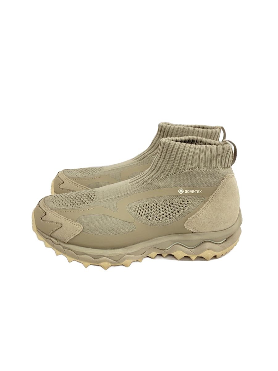 【中古】MIZUNO◆ハイカットスニーカー/24糎/BEG/ゴアテックス【シューズ】