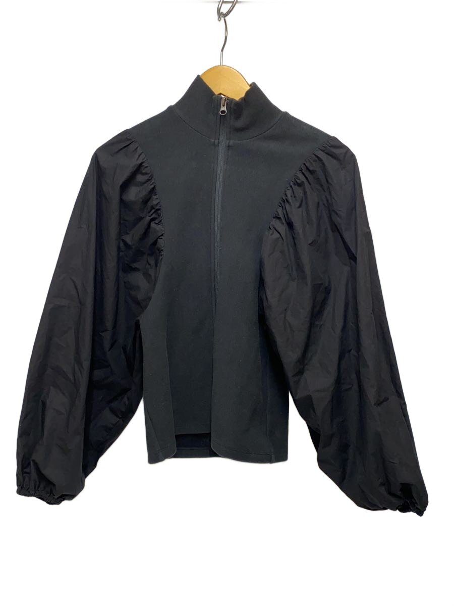 【中古】AMOMENTO◆ジップパーカー/O/綿織物/BLK/無地/AM23FWW06TL【レディース御召しもの】