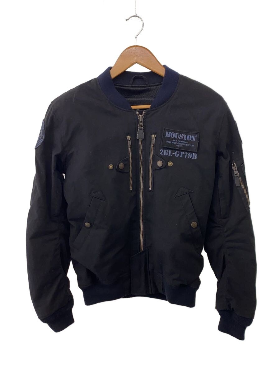 【中古】HOUSTON◆ジャケット/M/コットン/BLK/HTVA-2012S【メンズウェア】|2nd STREET 店