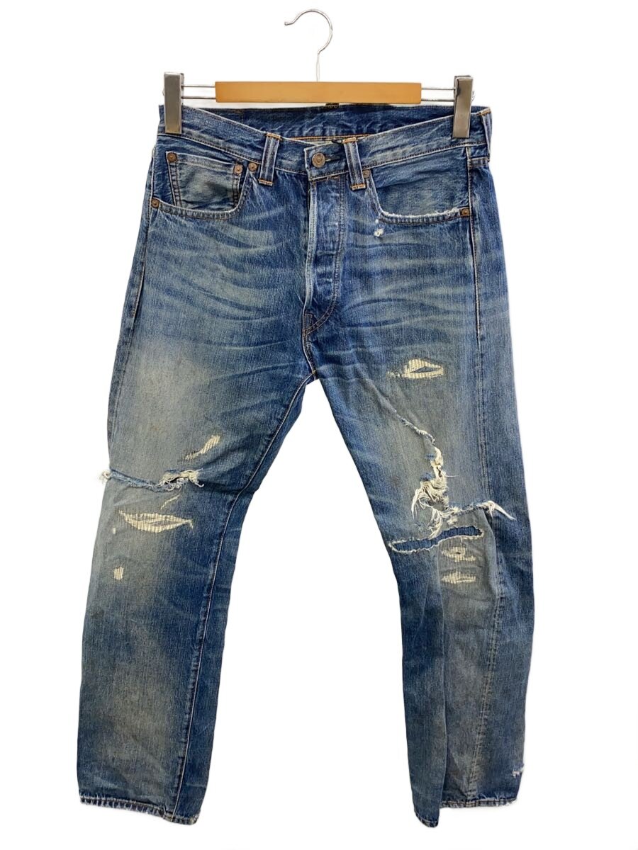 【中古】Levi’s Vintage Clothing◆下つ方/32/綿織物/IDG/無地/47501 0071/501xx/刷り直す//【メンズウェア】