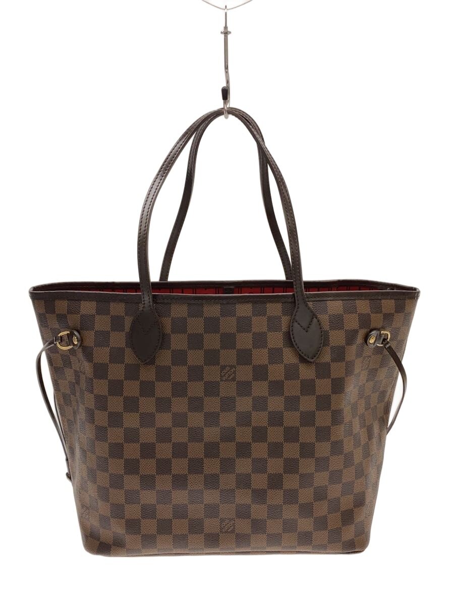 【中古】LOUIS VUITTON◆1)ネヴァーフルMM_ダミエ・エベヌ/PVC/BRW【御徒面子】