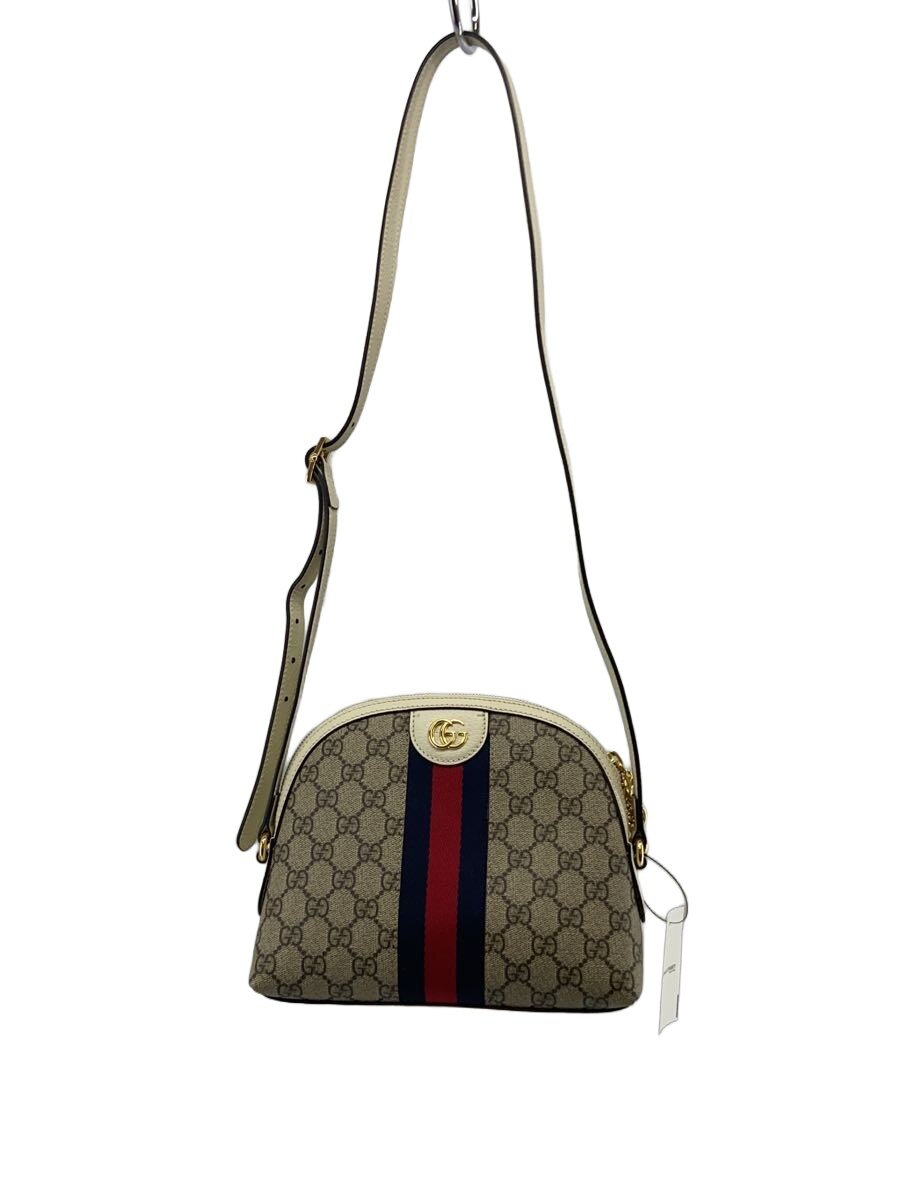 【中古】GUCCI◆ショルダーバッグ/PVC/総柄【御徒面子】