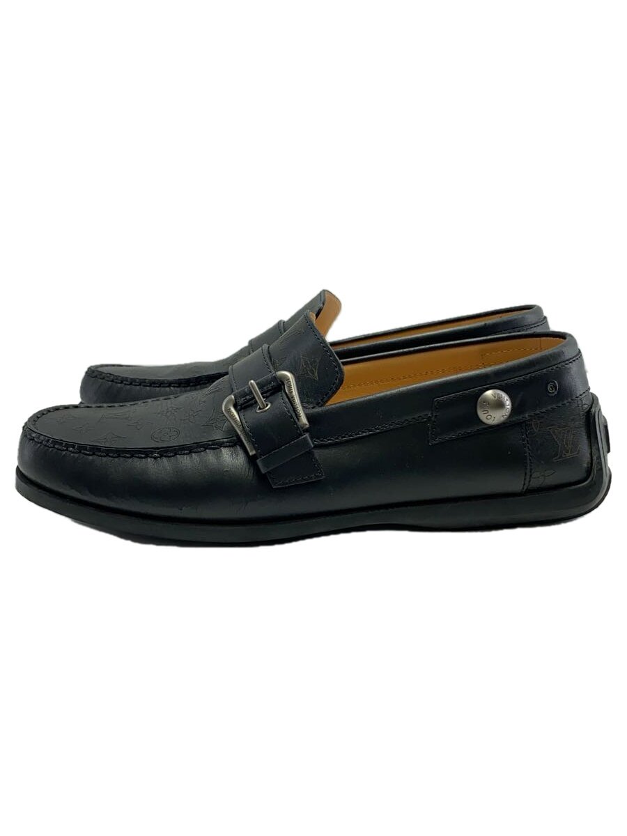 【中古】LOUIS VUITTON◆ルイヴィトン/サイズ7 1/2/モノグラム/ローファー/--/ブラック/レザー【シューズ】|2nd STREET 店