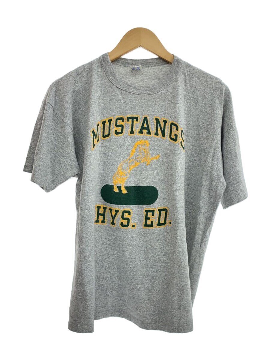 【中古】Champion◆80s/MUSTANGS/霜降り/プルオーバー/XL/綿織物/GRY【メンズウェア】
