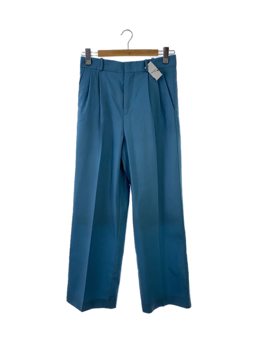 【中古】MARNI◆2タックワイドパンツ/38/羊毛/BLU/無地/PAMA0248UOTW839【レディース御召しもの】